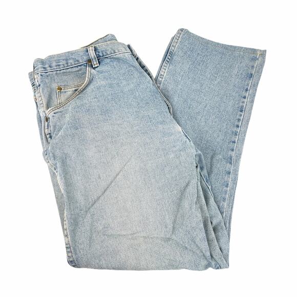 Wrangler Relaxed Fit Jeans, Light Blue, 38/30 - Picture 2 of 8